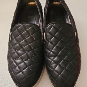 Black Quilted Johnston & MURPHY Slip-On Women's Shoes